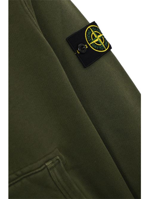 Felpa effetto old in cotone muschio STONE ISLAND | 811563341V0159